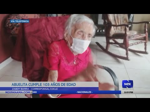 Abuelita cumple 103 años de vida, más de un centenar de años llevando una vida saludable