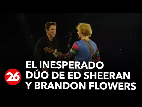 Estados Unidos | El inesperado dúo de Ed Sheeran y Brandon Flowers de The Killers