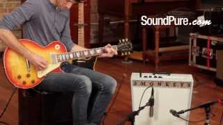 Nash Aged Gibson Les Paul and 3 Monkeys Sock Monkey 18/12 Combo Amp