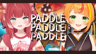 【 パドルパドルパドる 】かるびさんと協調性を試されるゲームする【小廻こま/ミリプロ】