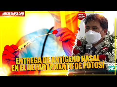 ? Ministro de Salud y Deportes, Jeyson Auza entrega pruebas de Antígeno Nasal en Potosí ?