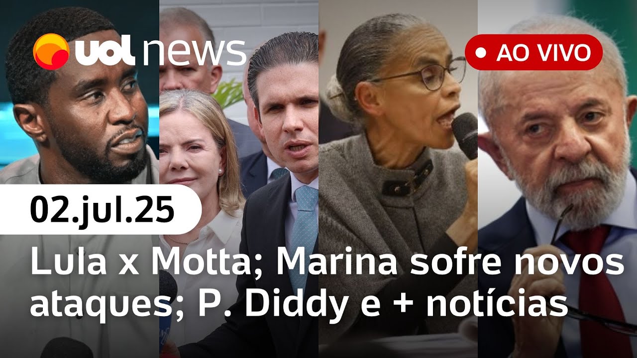 UOL News 2ª Edição ao vivo com Diego Sarza | 020725