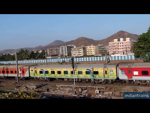 indiantrains@ rajdhani express train at top speed near nalasopara /Indian Railways Short HD video 20