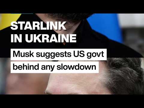 Starlink in Ukraine: Musk suggests US govt behind any slowdown • FRANCE 24 English