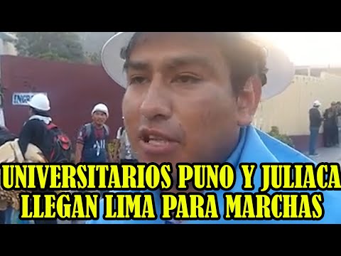 UNIVERSIDAD NACIONAL INGENIERIA LIMA RECIBIO UNIVERSITARIOS DE PUNO Y JULIACA..