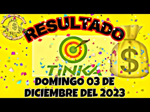RESULTADOS TINKA DEL DOMINGO 03 DE DICIEMBRE DEL 2023/LOTERÍA DE PERÚ
