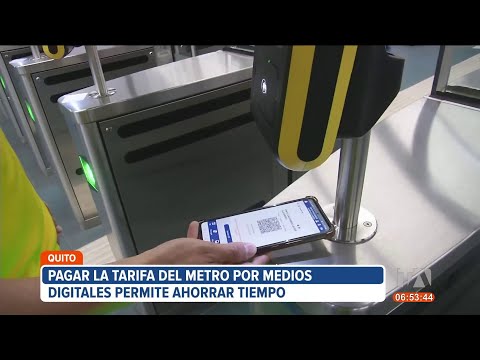 Medios digitales de pago en el Metro de Quito pueden ahorrar a usuarios tiempo