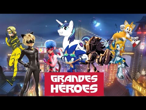 Grandes héroes. Parte 4. Sonic, Marinette y Shadow conocen a Shining armor.