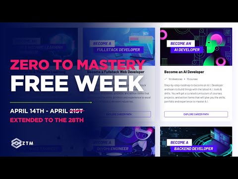 Get 100% Free Access to ALL of ZTM | April 14-21