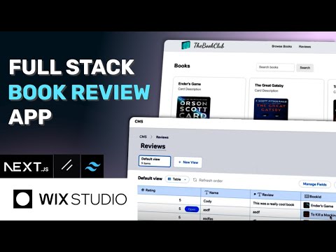 How to Code a Book Review Application (Wix Studio's Headless CMS, Next, Shadcn)