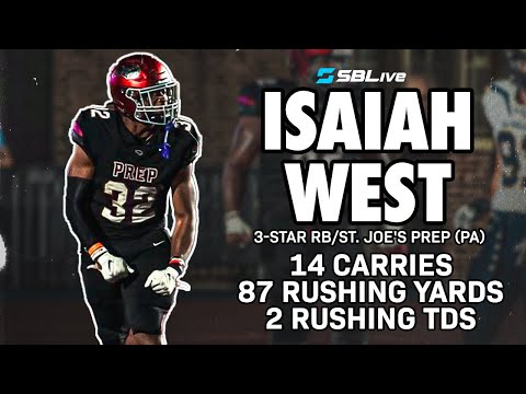 ISAIAH WEST PUT THE TEAM ON HIS BACK!│3⭐️ RB SCORES TWICE AGAINST ARCHBISHOP SPALDING