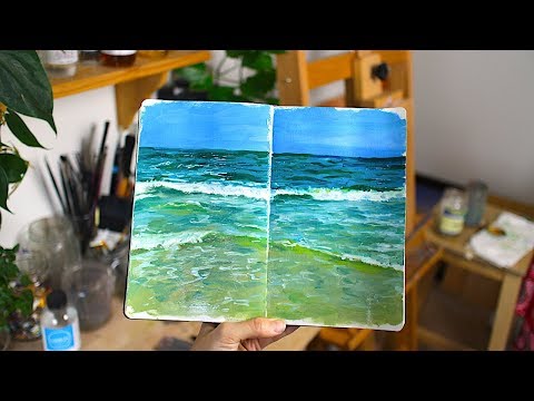 Overcoming Fear To Start Painting | Sketchbook Sunday #46