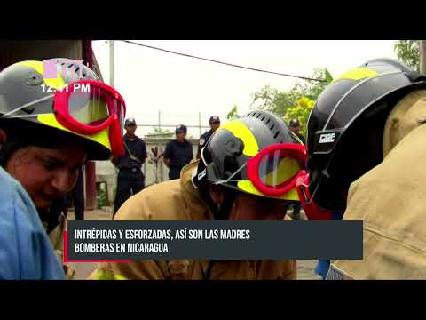 Intrépidas y esforzadas, así son las madres bomberas en Nicaragua