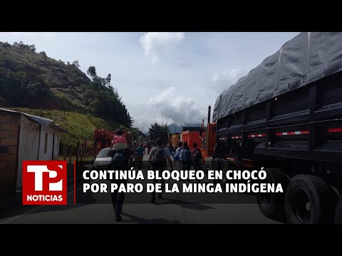 Continúa bloqueo en vías del Chocó por paro indefinido de la Minga Indígena I04.04.2024I TP Noticias