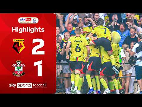 Watford hold on after Nabizada WONDER GOAL! 😱 | Watford 2-1 Southampton | EFL Highlights