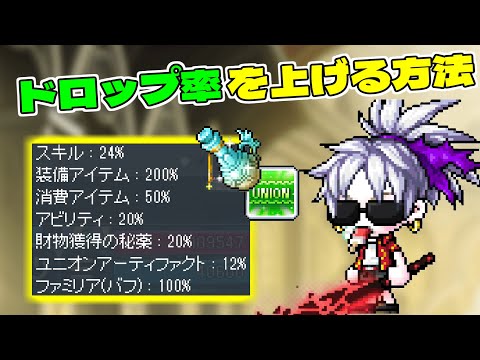 【初心者・復帰勢必見】アイテムドロップ率の上げ方【メイプルストーリー】