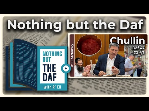 CHAZARAH - Chullin Daf 47 | "Nothing but the Daf" with R' Eli Stefansky