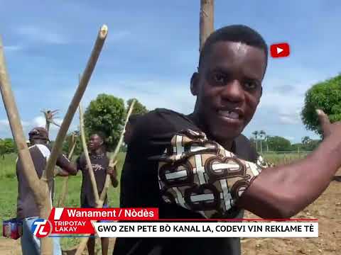 Gwo zen. pete bò Kanal la. #CODEVI vin reklame tè bò kanal la pandan gen moun kap plante - BwA KALE