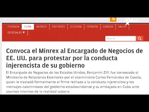 Protestas en Cuba y el régimen culpa a Estados Unidos