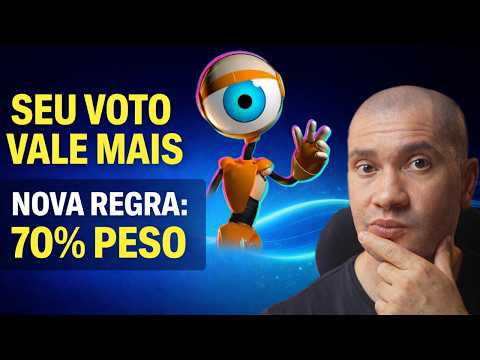 Como Votar no BBB 26: Voto Único (70%) e Torcida (30%). A Regra Mudou!
