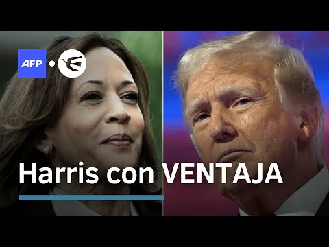 Harris aventaja a nivel nacional a Trump en una encuesta