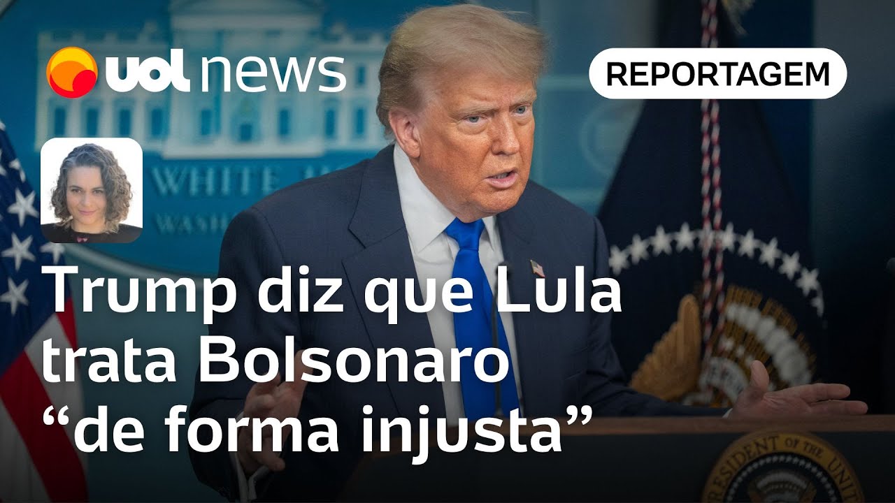 Trump diz que pode falar com Lula sobre tarifas mas não agora Trata Bolsonaro de forma injusta