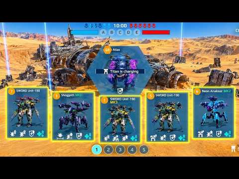 🔥 ATLAS & HIS TEAM FOUGHT LIKE LEGENDS! | SWORD Unit-190 + Shoggoth + Anaksor | War Robots Gameplay🤖