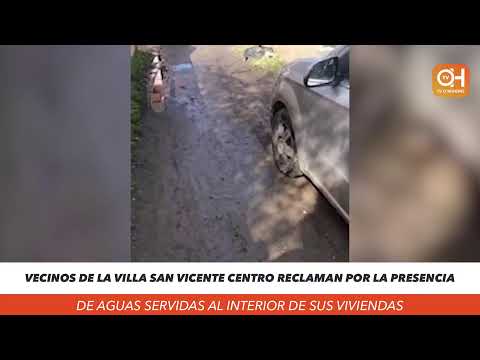 RIESGO SANITARIO: VECINOS DE SAN VICENTE DENUNCIAN PRESENCIA DE AGUAS SERVIDAS AL INTERIOR DE SUS…