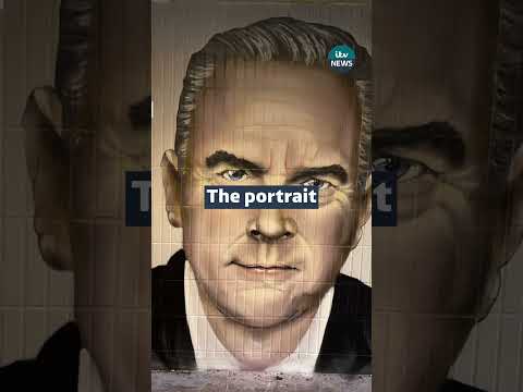 A mural of Huw Edwards has been removed from his home village in Wales