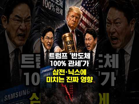 트럼프 '반도체 <strong>100</strong>% 관세'가 삼전·닉스에 미치는 진짜 영향