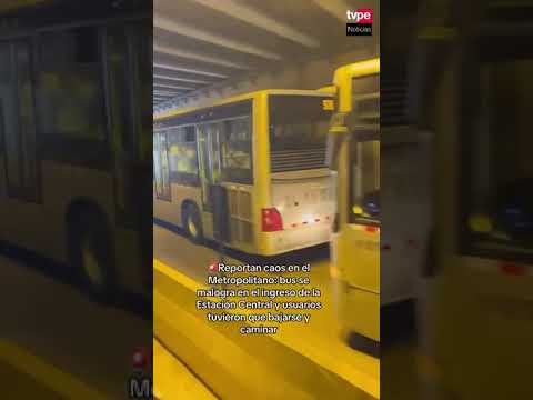 Metropolitano: caos por bus varado en Estación Central