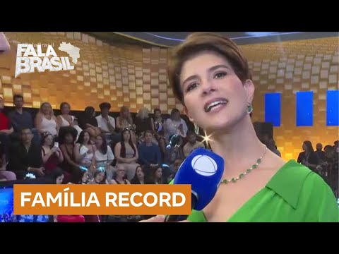 Apresentadores do Fala Brasil participam do especial Família Record