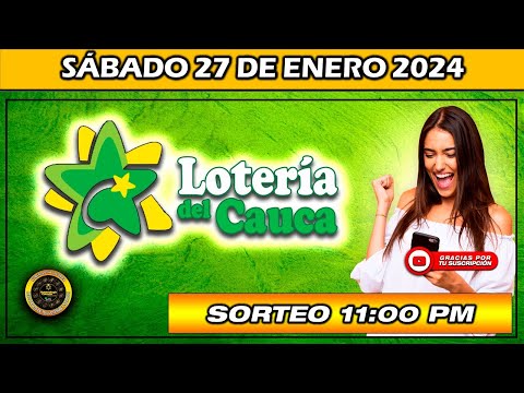 Resultado de LOTERIA DEL CAUCA del SÁBADO 27 de enero 2024 #loteria #loteriadelcauca