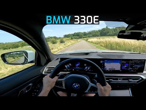 2023 BMW 330e 292 HP POV TEST DRIVE