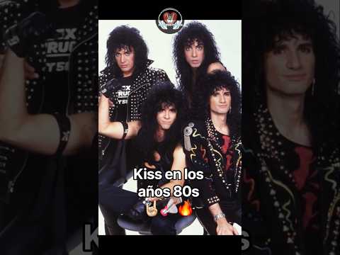 Así lucía la banda Kiss en la década de los 80s 🤘🏻🔥 #<strong>rock</strong> #<strong>band</strong> #kiss #80s