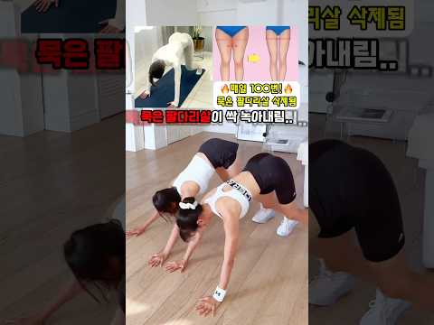 이 동작 100번만 하면 묵은 팔 다리살이 싹 녹아내림 #흥둥이
