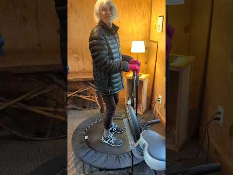 Staying Fit at 99-1/2 that's Fran for you #trampoline #shortvideo #shorts #viralvideo #shortsvideo