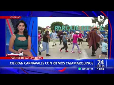 En su mes de aniversario: Parque de las Leyendas cierra carnavales con ritmos cajamarquinos