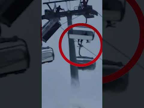 Esquiadora vive 40 minutos de terror atrapada en un andarivel en medio de una ventisca en Italia