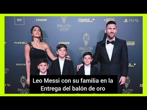 LEO MESSI Y ANTONELLA ROCCUZZO  EN LA ENTREGA DEL BALON DE ORO