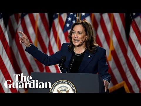 ‘I know Trump’s type': Kamala Harris tells rally of prosecuting predators and fraudsters