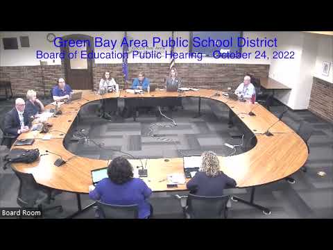 GBAPSD Board of Education Budget Hearing and Meeting: October 24, 2022