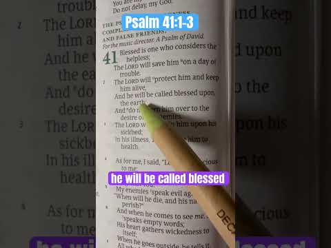 Psalm 41:1-3 #jesusisgod #jesusislord #illness #praying #blessed #poor #helpingothers #justice #joy
