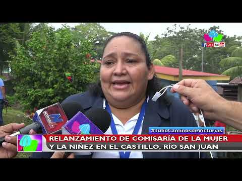 Relanzamiento de la Comisaría de la Mujer y la Niñez en El Castillo, Río San Juan