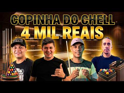 MORANGUINHO, FABIO CABELUDO, XAROPINHO E CLECINHO - COPINHA DO CHELL - SINUCA AO VIVO