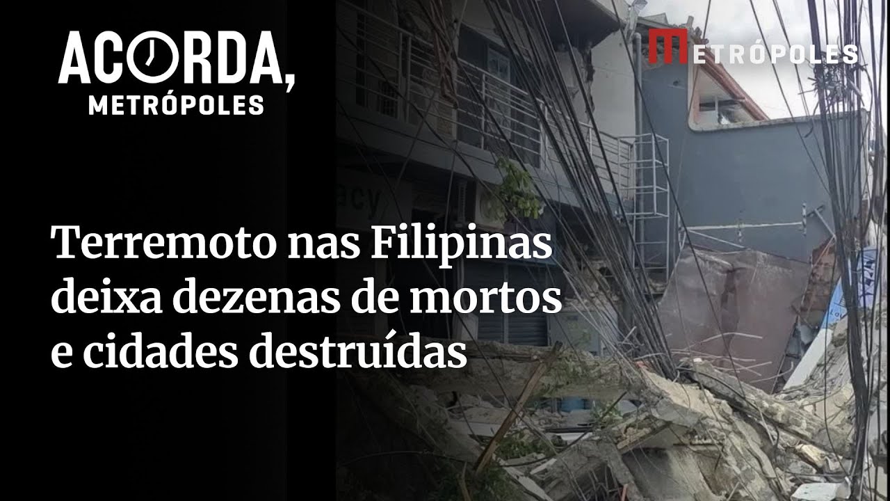 Confira primeiras imagens do terremoto nas Filipinas