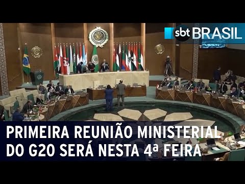 Primeira reunião ministerial do G20 será nesta 4ª feira no Rio de Janeiro | SBT Brasil (20/02/24)