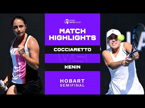 Elisabetta Cocciaretto vs. Sofia Kenin | 2023 Hobart International | WTA Match Highlights