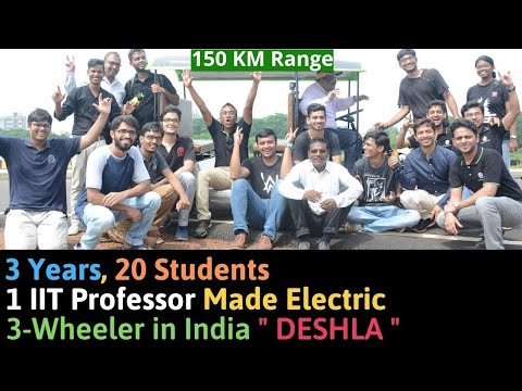 20 Students and IIT Professor Made Indigenous e-Rickshaw in India