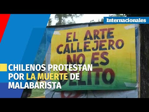Chilenos protestan por la muerte de malabarista a manos de la Policía